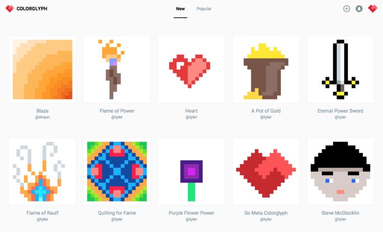 Colorglyph jeu pixel stellar