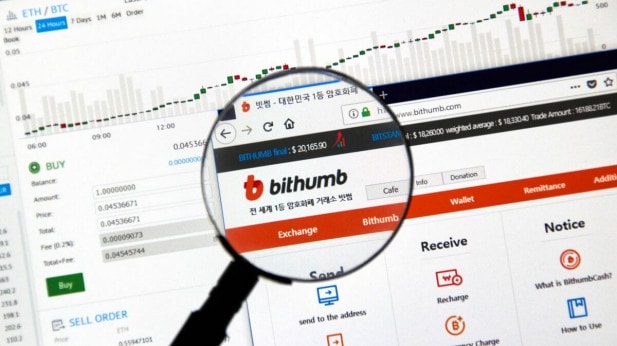 Bithumb, plateforme d'échange de cryptoactifs Sud Coréenne