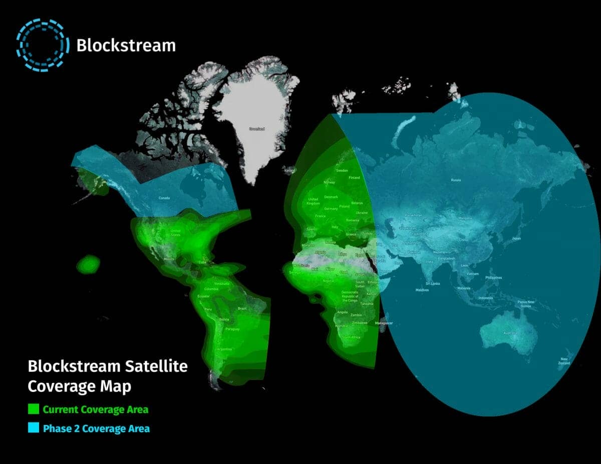 Blockstream satellite couverture