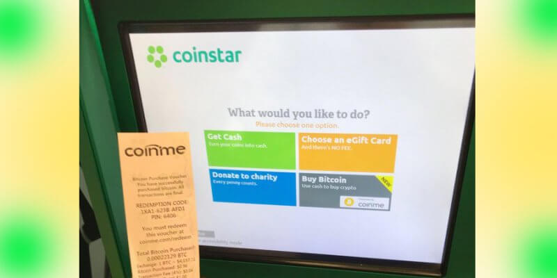 Coinstar ATM Bitcoin Coinme