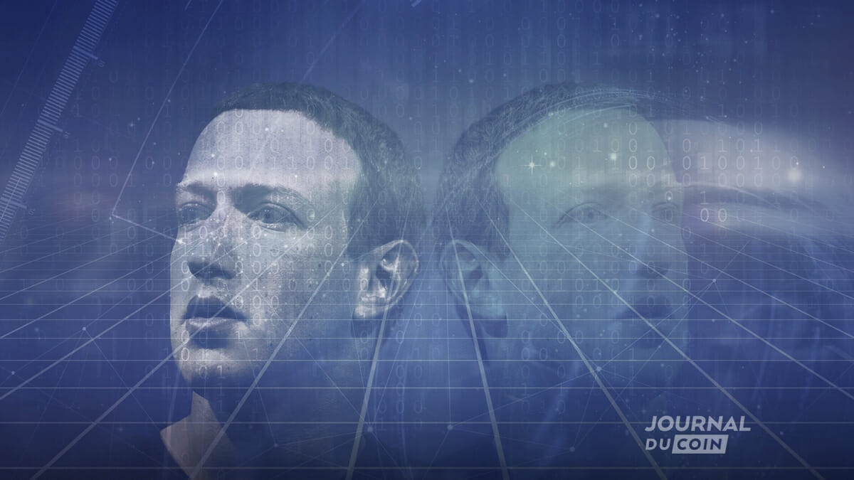 Cette image représente Marc Zuckerbeg et son avatar. Elle symbolise la soif de conquête de Marc Zuckerberg dans le métavers.