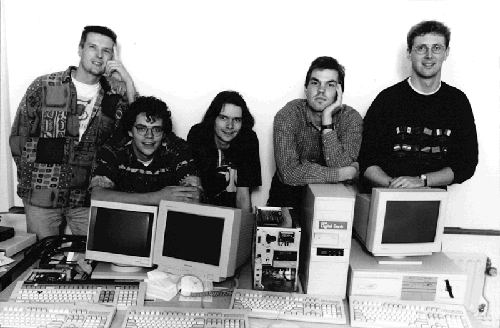 Équipe de DigiCash en 1994 sans Chaum