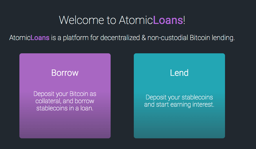 Bitcoin prêt atomic loans