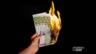 épargne alerte billets euro en feu
