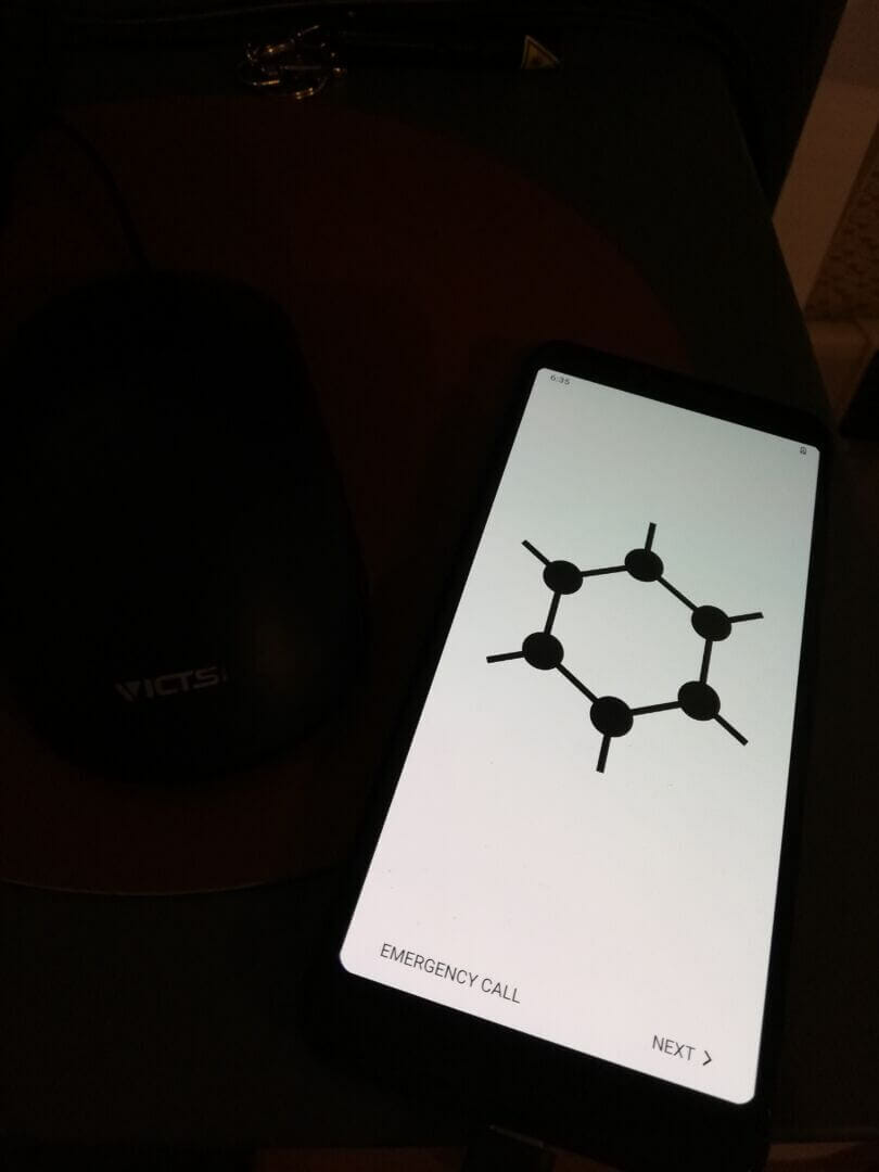 Ecran de validation de l'installation de GrapheneOS