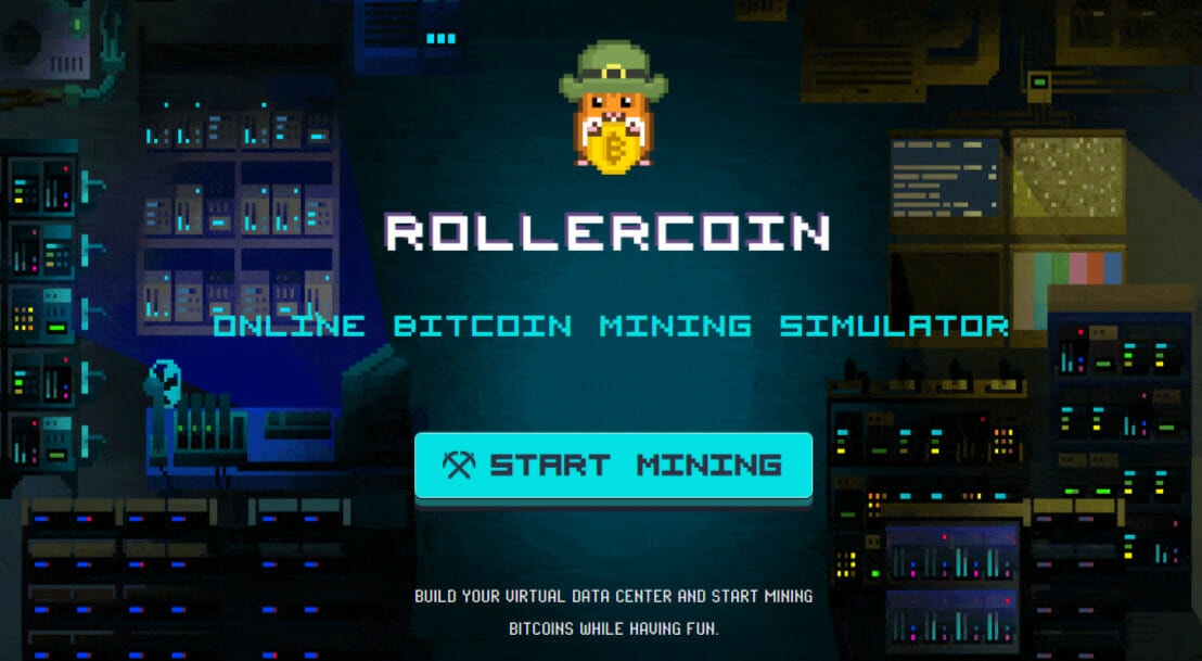 Interface du jeu vidéo RollerCoin