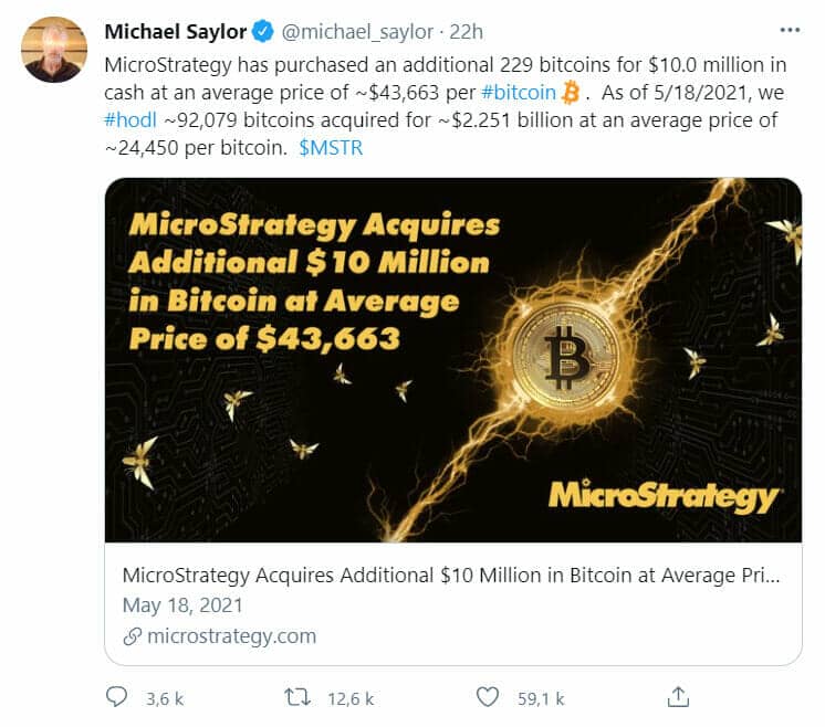 Microstrategy achète le dip de Bitcoin