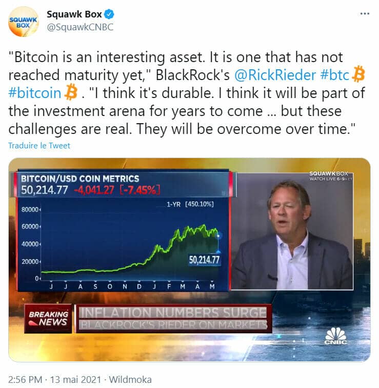 Les déclarations pro-Bitcoin de Blackrock