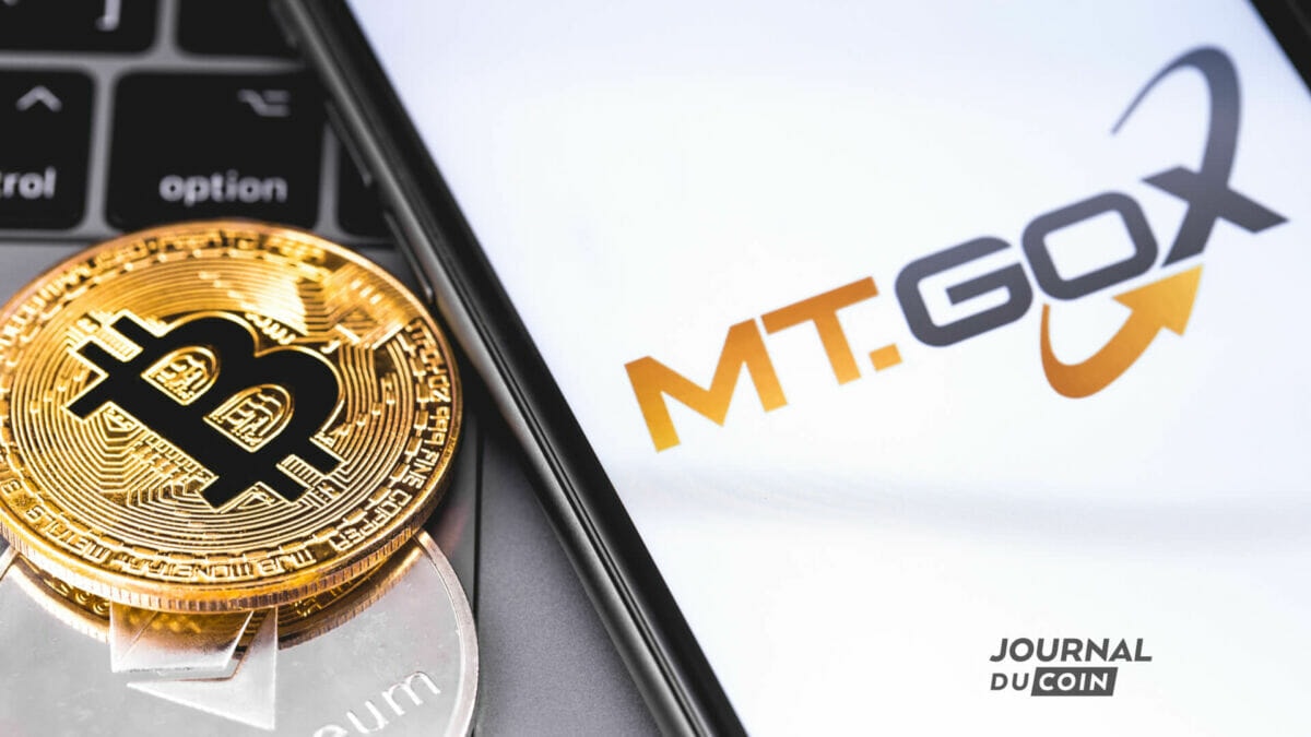 Logo de MtGox une plateforme d'échange de bitcoins autrefois célèbre 