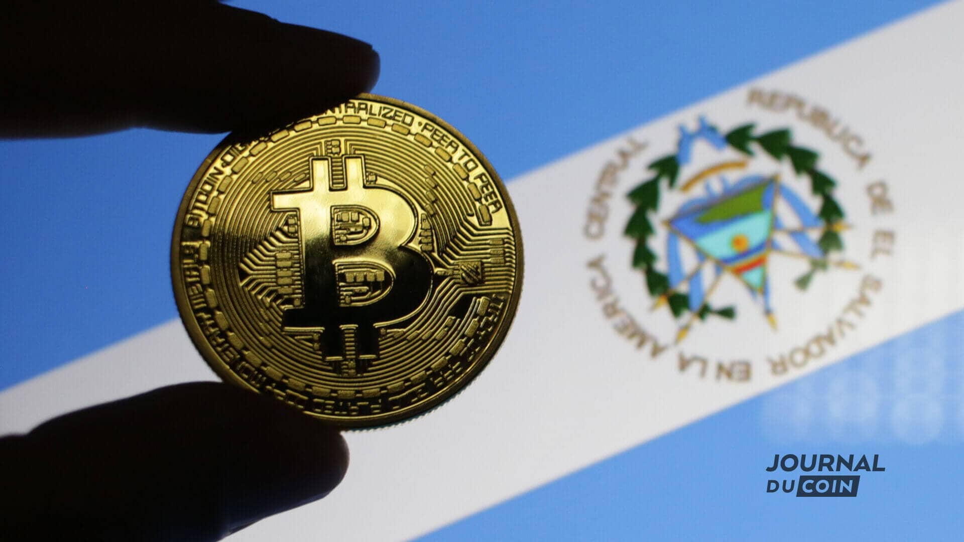 Bitcoin et le drapeau du Salvador