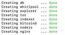Compilation et déploiement des différents conteneurs logiciels Docker.
