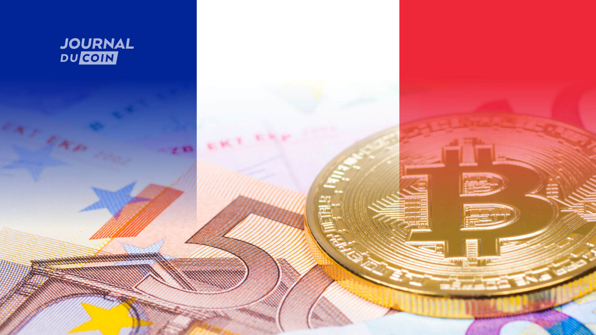 billet euro jeton pièce bitcoin drapeau france français