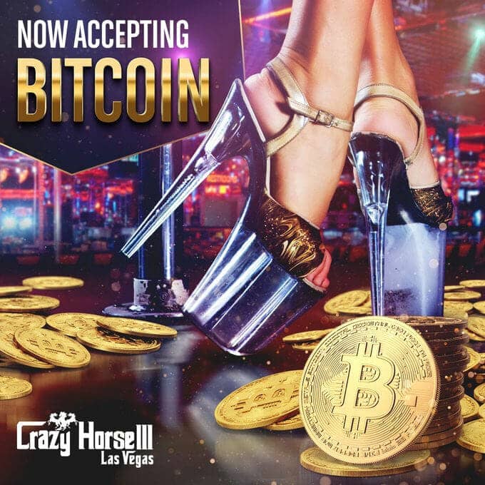 achat paiement Bitcoin Lightning network dans le club "Crazy Horse 3"