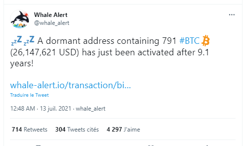 adresse Bitcoin baleines