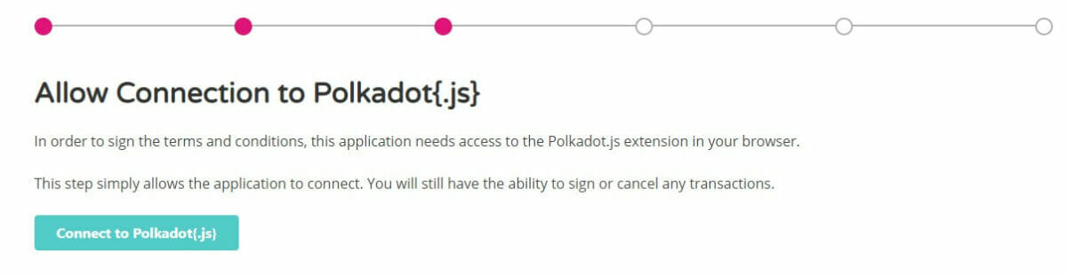 Moonbeam - Crowdloan - Polkadot - Pré-enregistrement - Étape 3 - Connecter son wallet