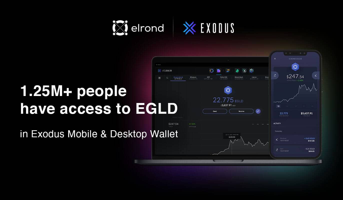 L'EGLD est maintenant intégré au wallet Exodus.