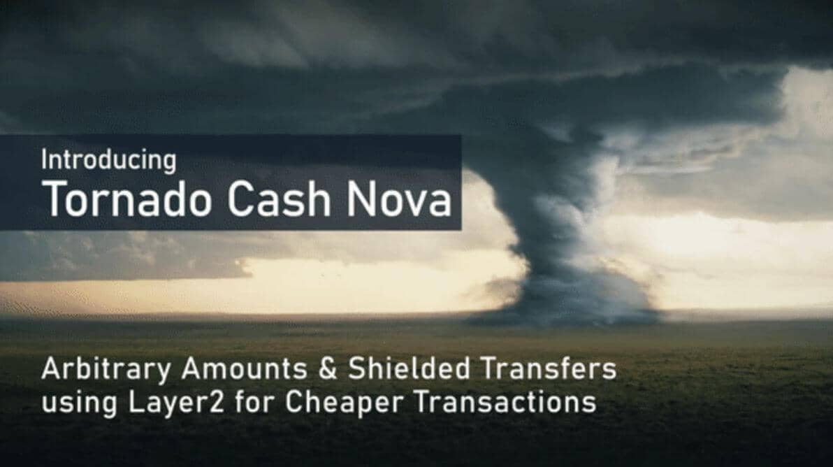 Tornado Cash annonce Nova
