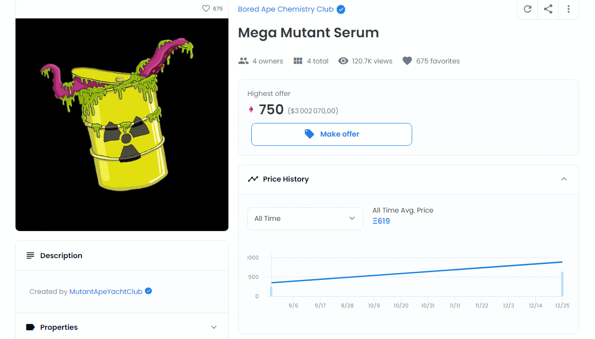 Record de vente pour un Mega Mutant serum