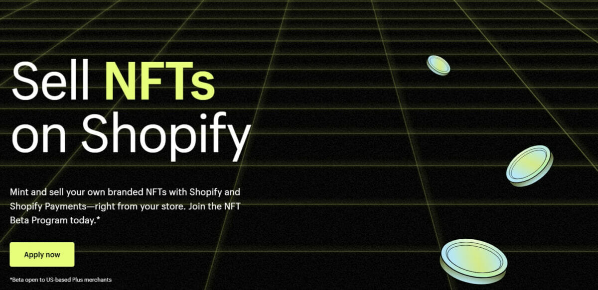 Les NFT sur Shopify