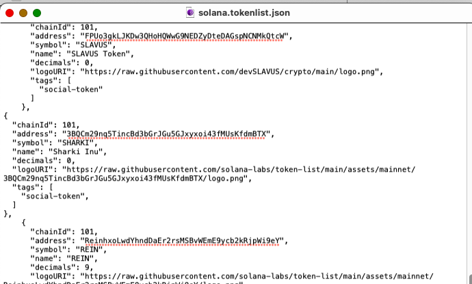 Rajoutez la mention adaptée pour faire reconnaître votre cryptomonnaie par le réseau Solana