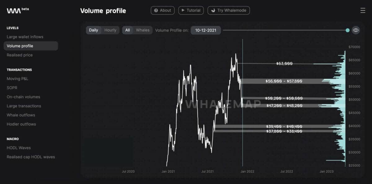 Bitcoin (BTC) may drop to $ 40,000 according to Whalemap analysts watching whale movement.