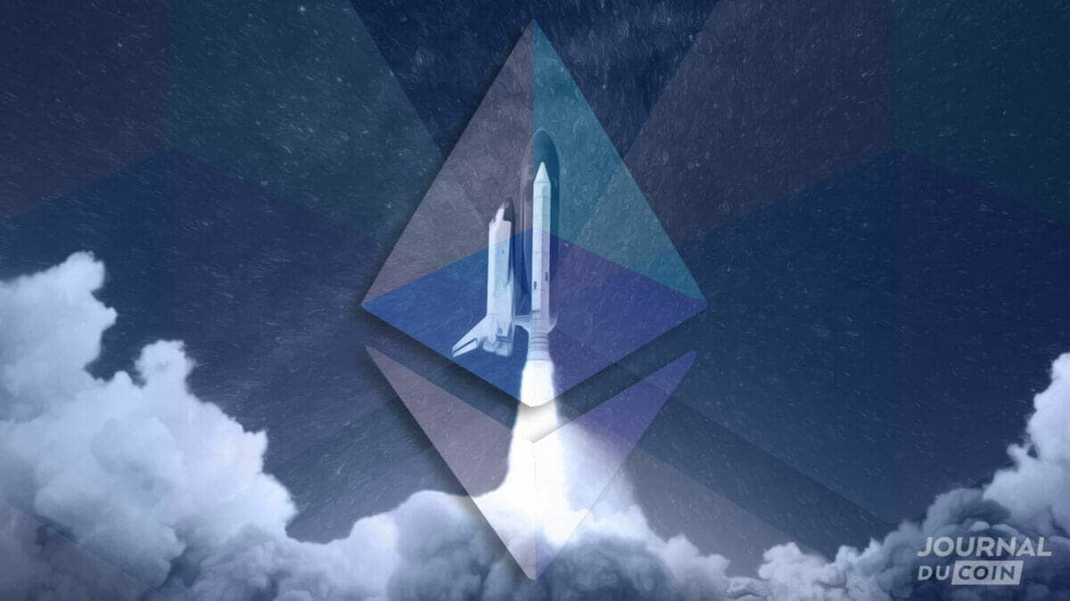 Ethereum-ETH-launch-rocket-space
