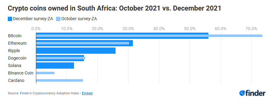 Bitcoin first crypto owned South Africa