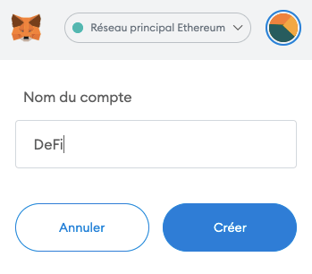 Nommer chaque compte metamask