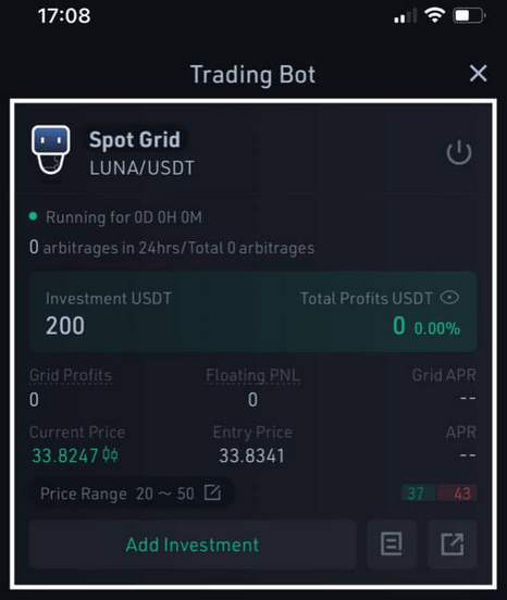 The Spot Grid strategy allows orders to be placed within a defined price range
