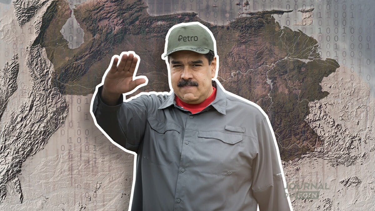 Maduro avec sa casquette Petro crypto qui se retrouve dans une affaire de corruption au Venezuela