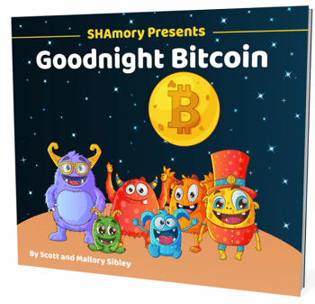 晚安比特幣是一本兒童讀物，允許父母圍繞適合最年輕的媒介接近和解釋貨幣和貨幣的概念。