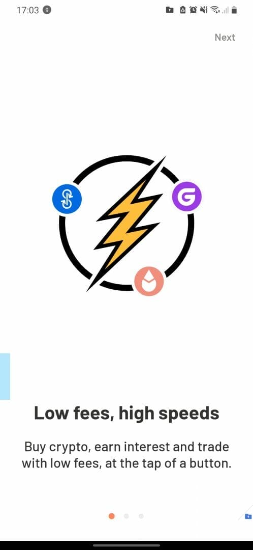 Page de présentation de l'application 
