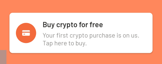 Buy crypto for free vous permet d'acheter des cryptomonnaies 