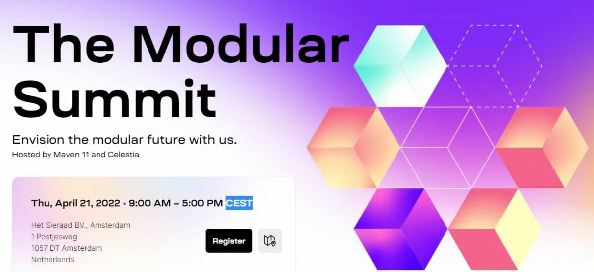 Evènement blockchain : Modular Summit de Celestia en presence des fondateurs de solana et polygon entre autres