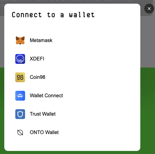 Connexion du wallet de votre choix à Symbiosis Finance