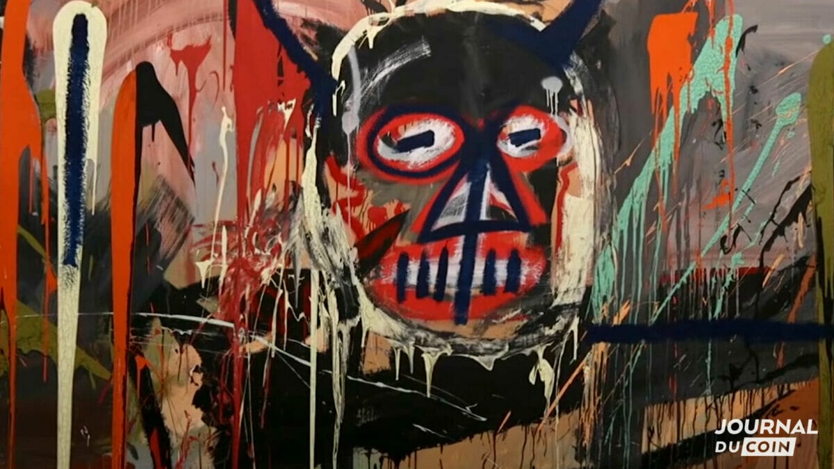 tableau intitulé « Untitled, 1982 » de Jean-Michel Basquiat.