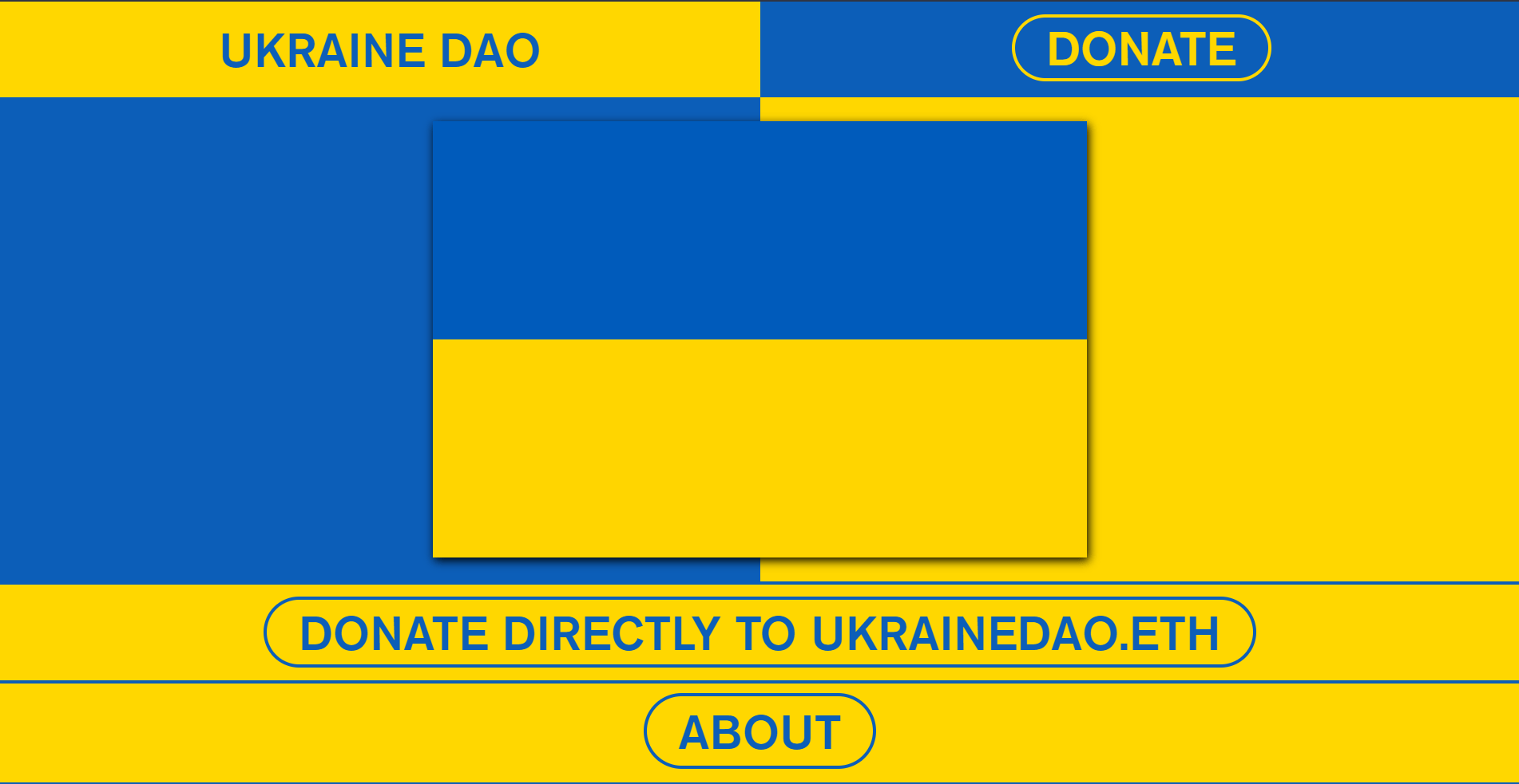 Capture d'écran UkraineDAO