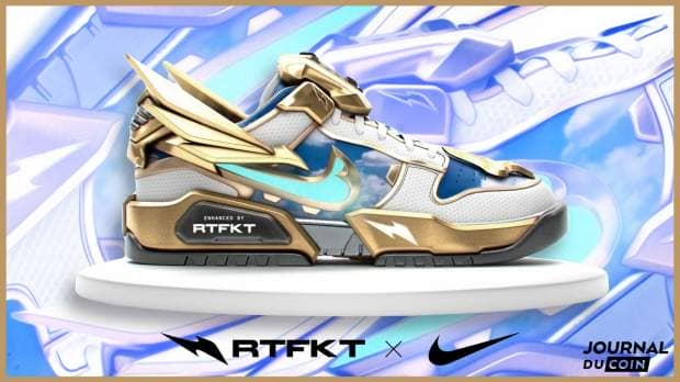 Nike and RTFKT launch Cryptokicks, the brand's first NFT sneaker.