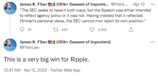 Ripple on the verge of winning its legal fight against the SEC?