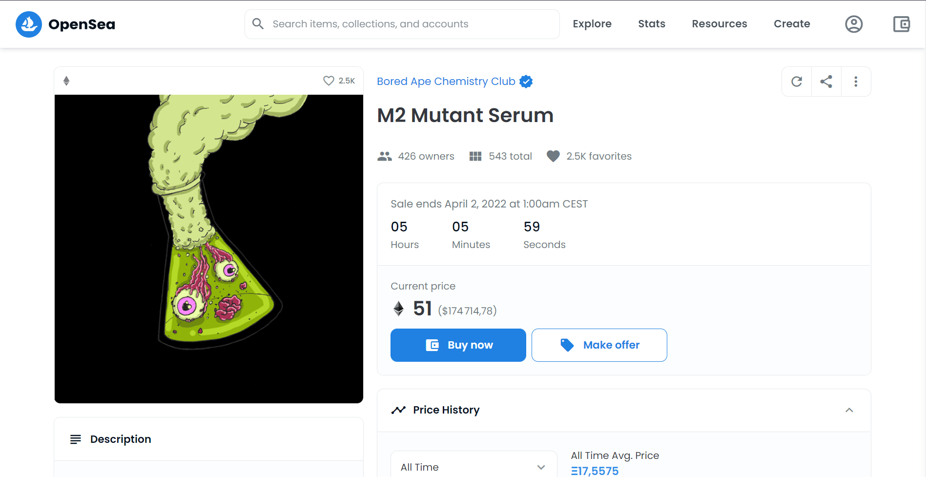 Les Mutant Serum permettant de transformer son Bored Ape se vendent encore plus centaines de milliers de dollars 
