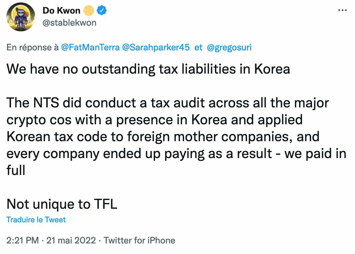 Do Kwon défend Terraform Labs face aux allégations de la Corée du Sud
