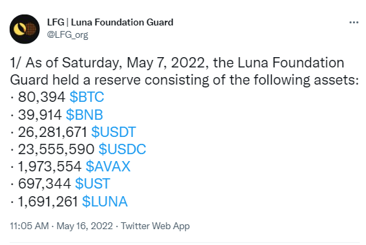 La Fondation Luna avait de belles réserves avant le désastre.