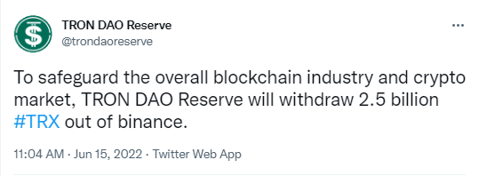 The Tron DAO Reserve goes on the offensive against speculators.