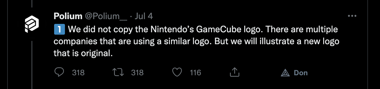 Polium affirme qu'elle n'a pas copié la Nintendo GameCube