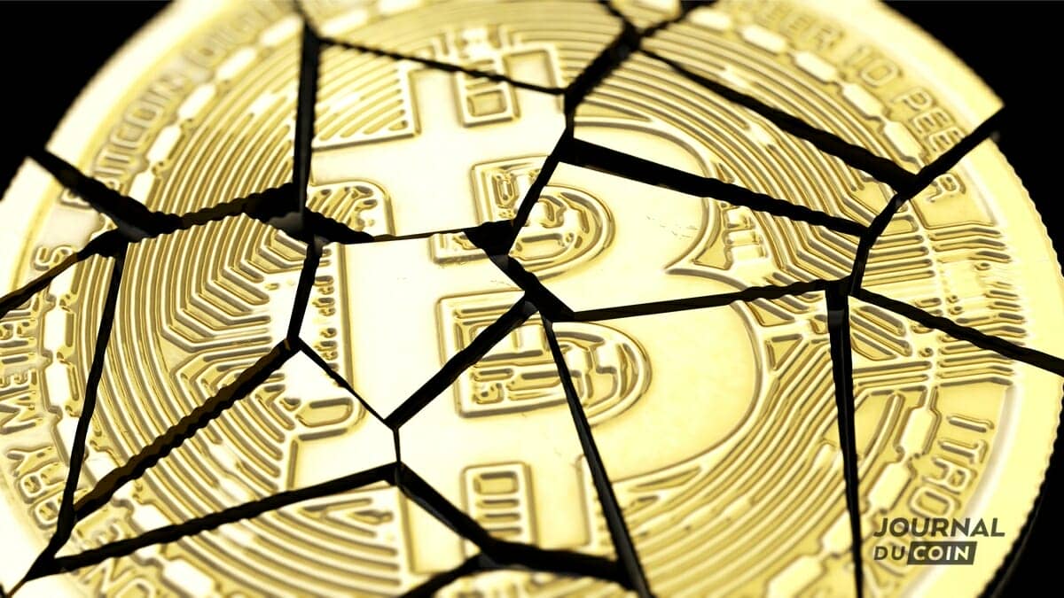Un Bitcoin cassé, symbole de l'impossibilité de Craig Wright d'être Satoshi Nakamoto