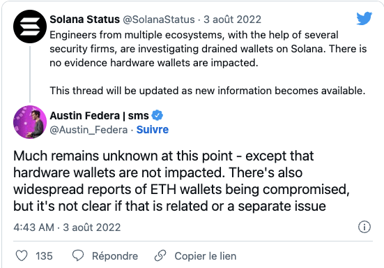 Les détails du hack Solana restent obscurs