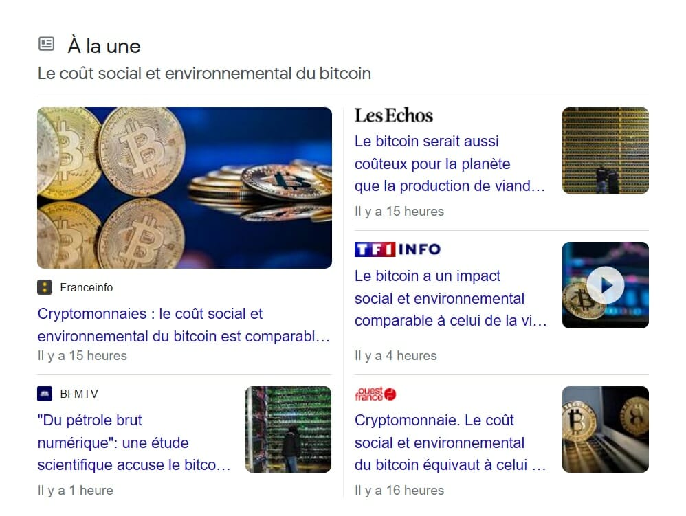 Médias français : Bitcoin c'est pas bien