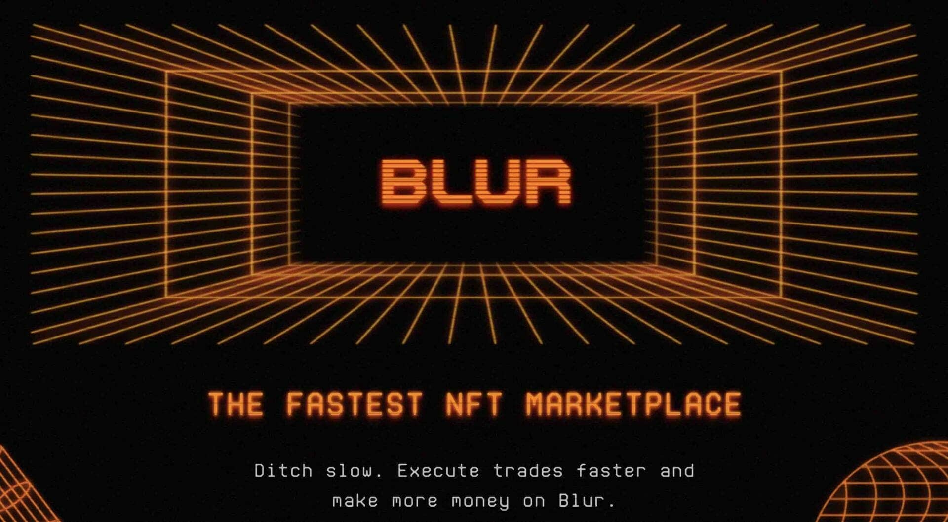 Presentation page of the new Blur professional marketplace.