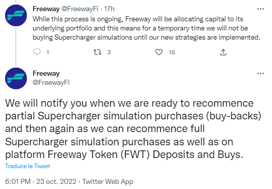 Freeway Is “Temporarily” Interrupting Its Supercharger Service.