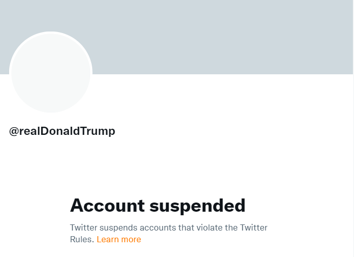 Donald Trump'S Twitter Account Suspended